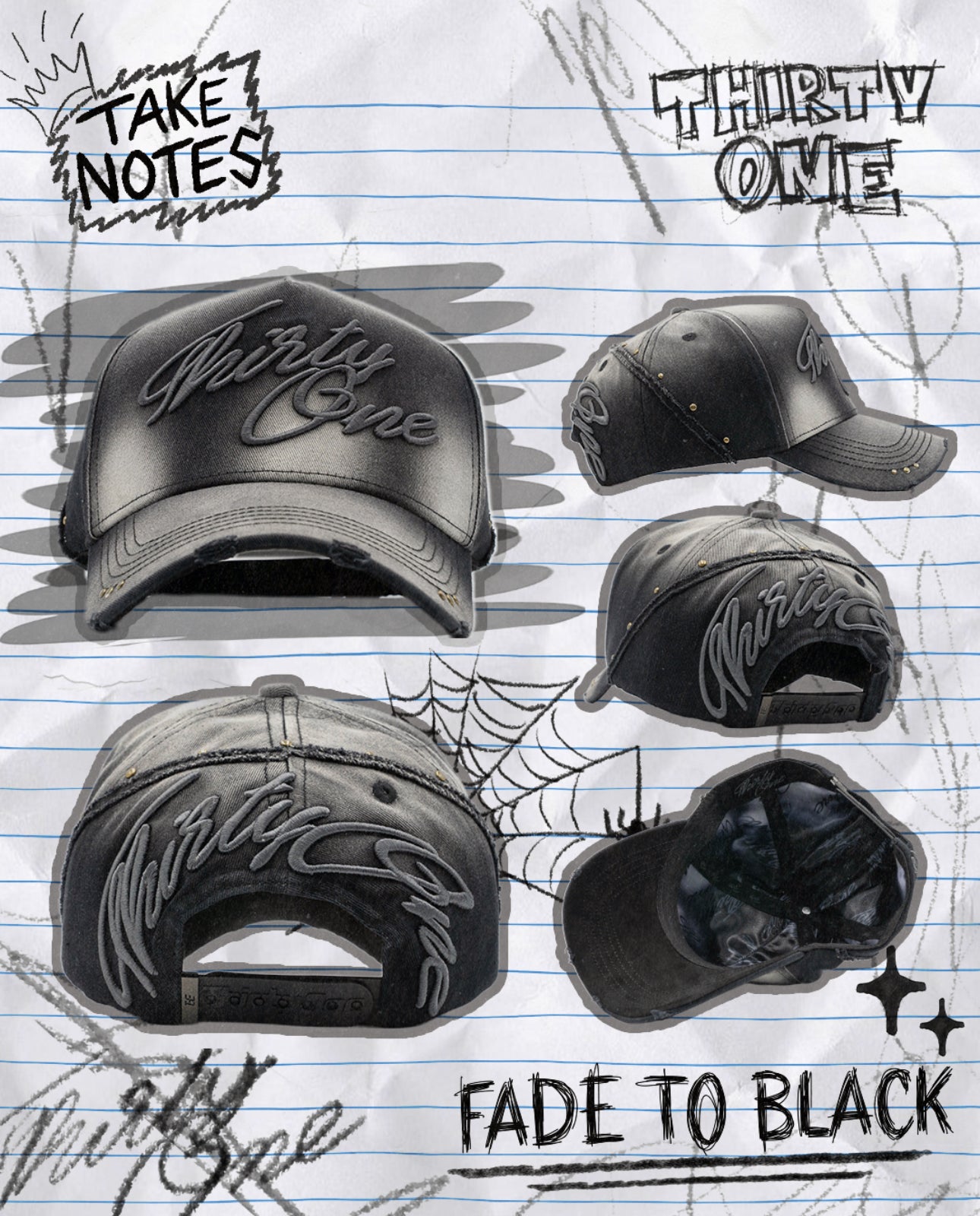 31 Hats Takes Notes - Fade To Black